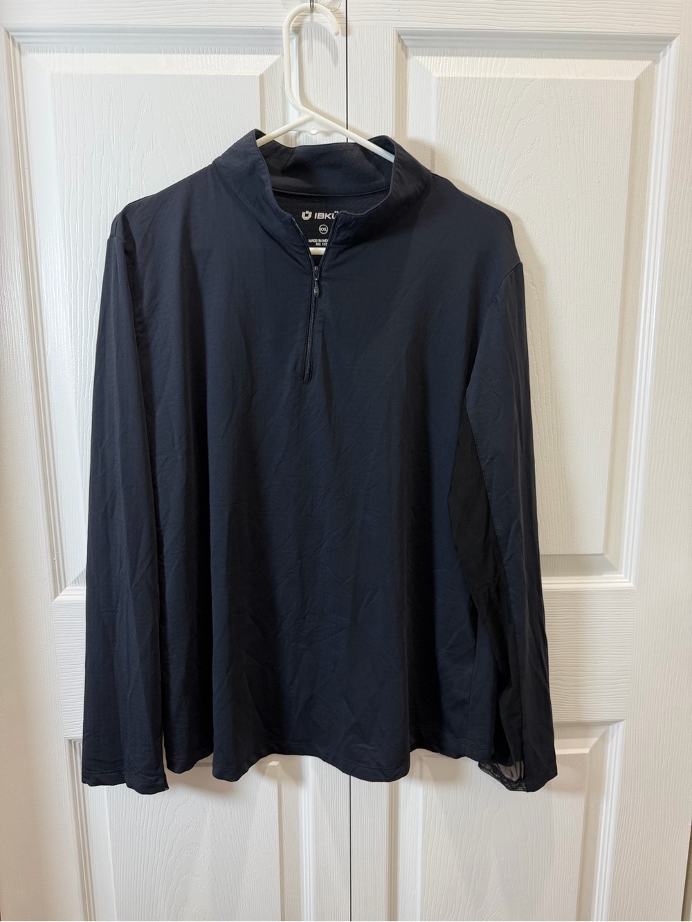 IBKUL Women’s Long Sleeve Half-Zip Pullover - Navy XXL